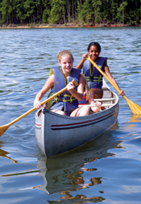 Kids In Canoe